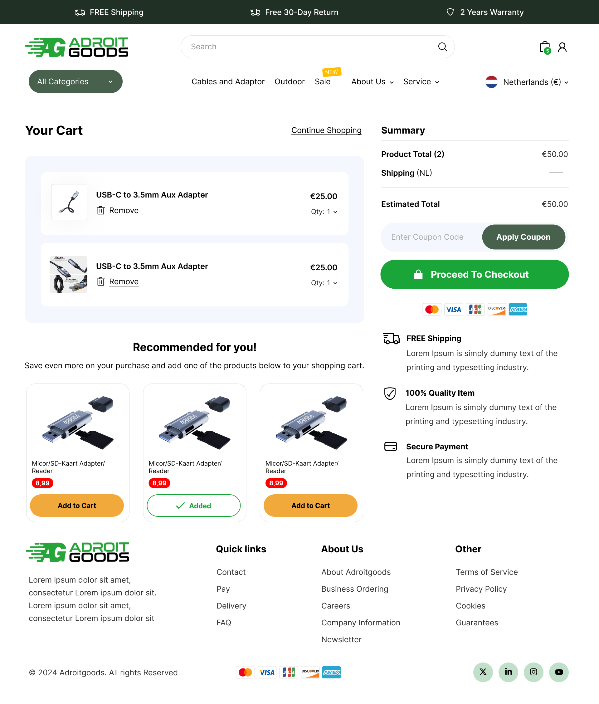 A Custom E-commerce Experience Built Around the Brand desktop screenshot 4