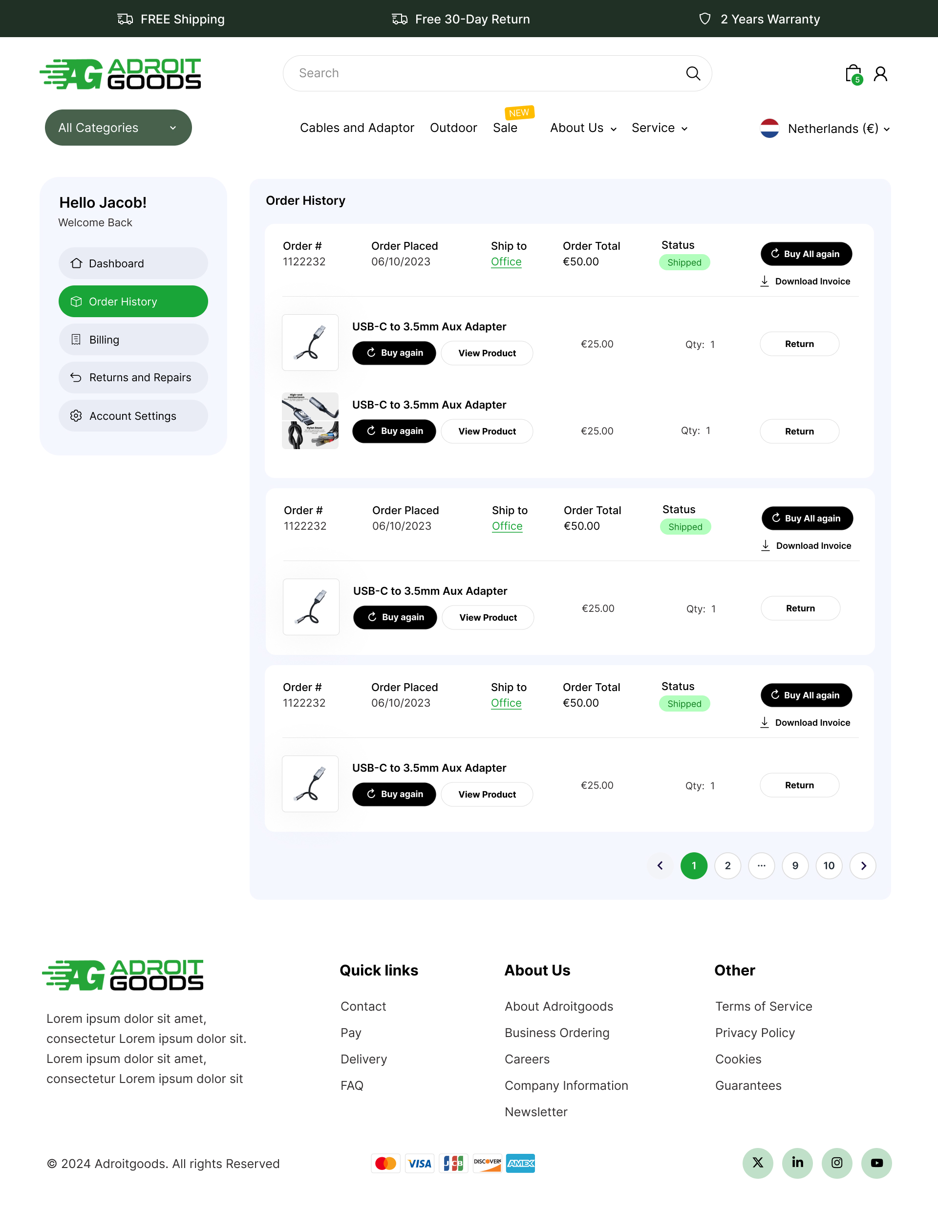 A Custom E-commerce Experience Built Around the Brand desktop screenshot 3