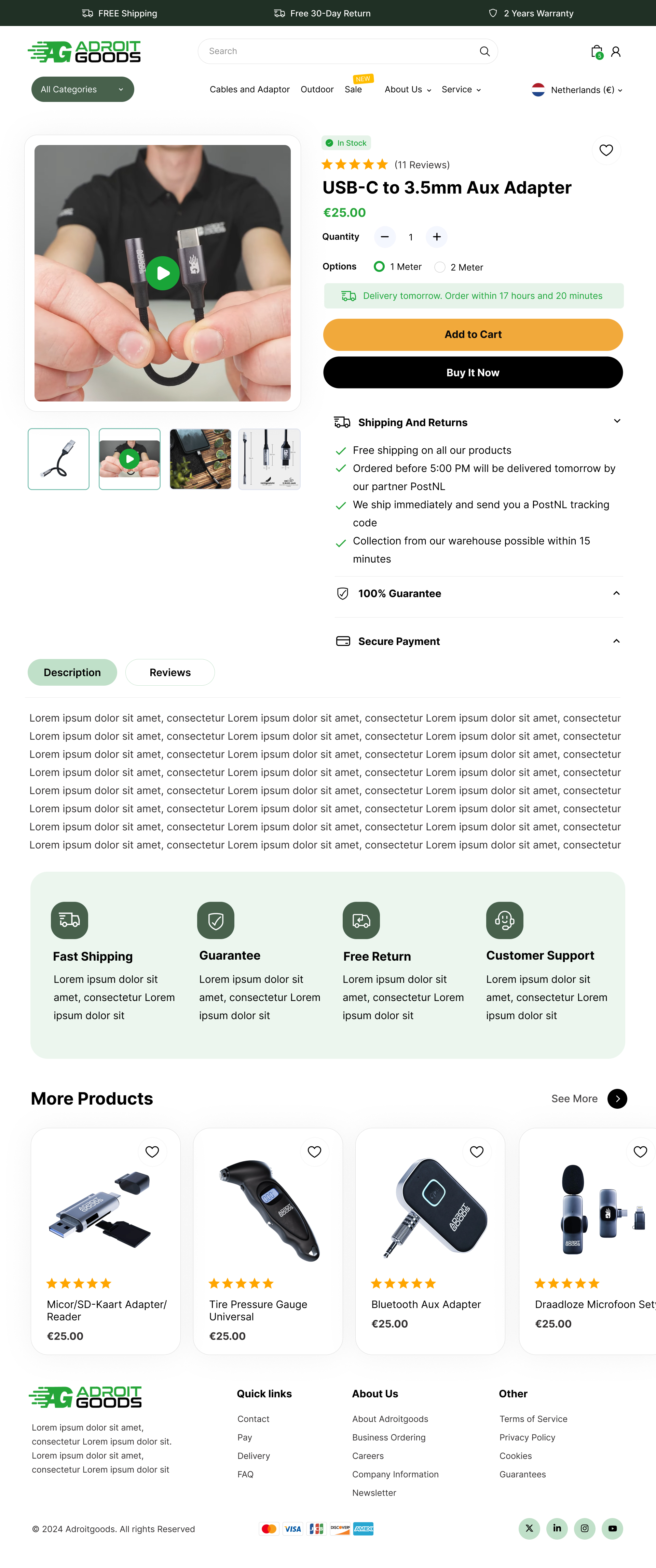A Custom E-commerce Experience Built Around the Brand desktop screenshot 2