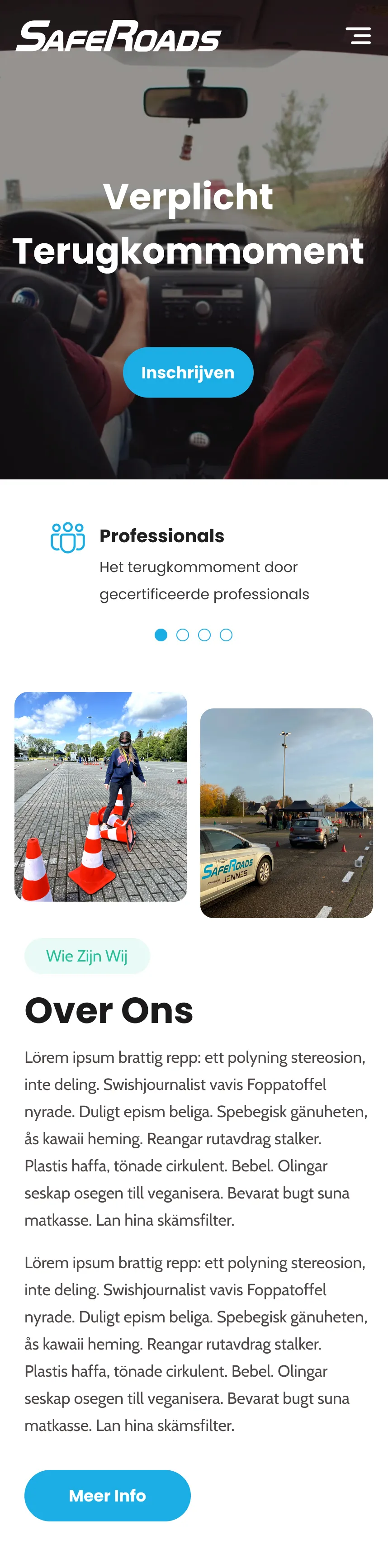 Modern Website & Custom Booking Platform for a Driving School mobile screenshot 1